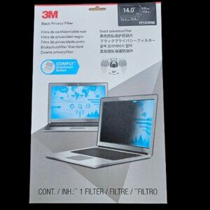 3M PF140W9B PRIVACY FILTER FOR 14" WIDESCREEN EASY LAPTOP GLARE REDUCTION